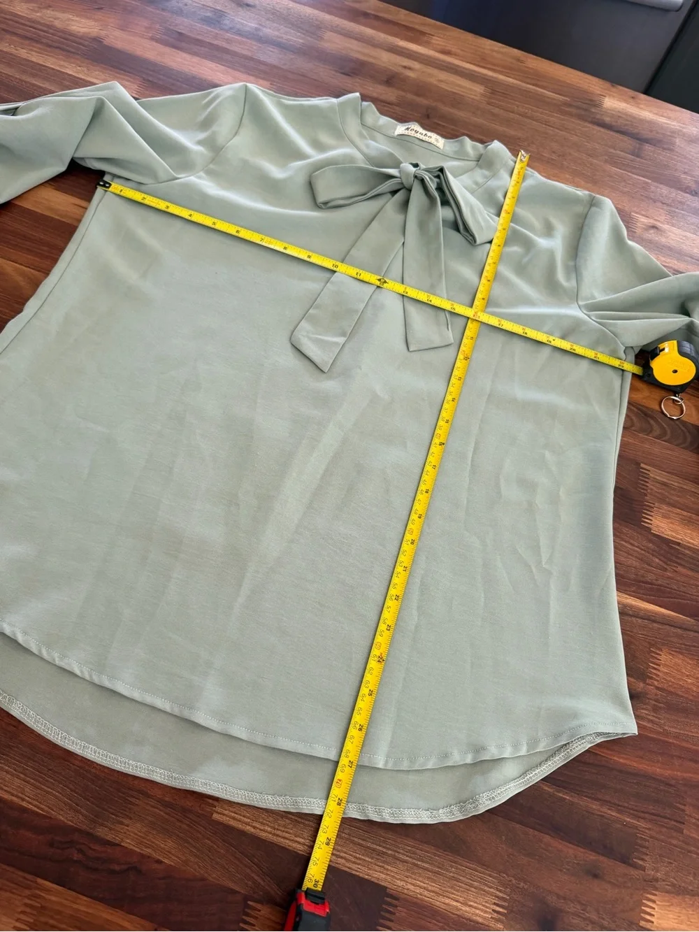 Sage Tie-Neck Blouse - Picture 4 of 6